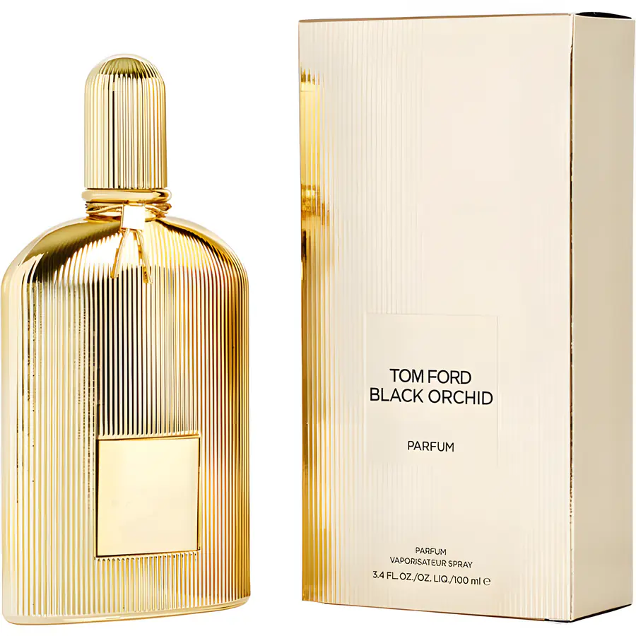 Caja de Tom Ford Black Orchid Parfum, 100 ml